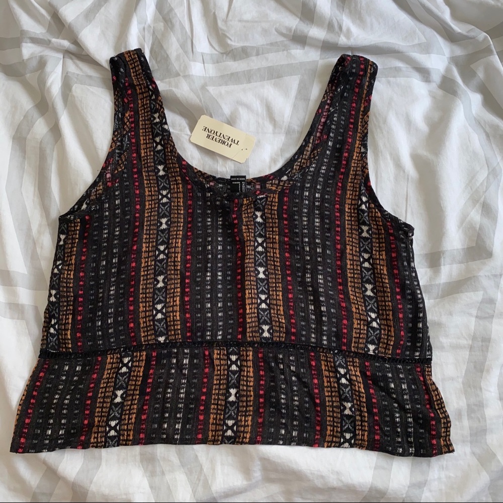 Forever 21 Aztec crop top